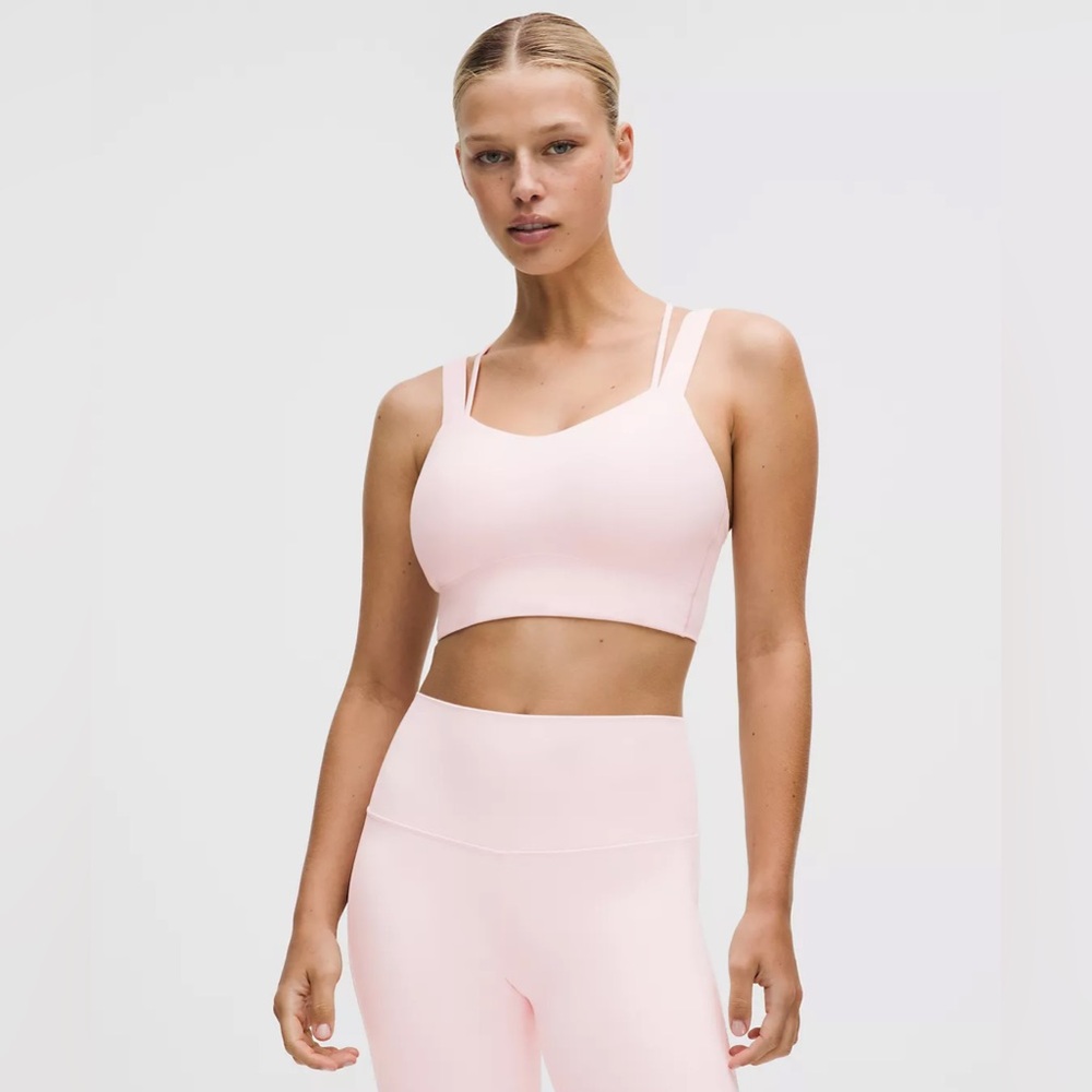 Lululemon Like a Cloud Longline Bra Light Support Light Pink